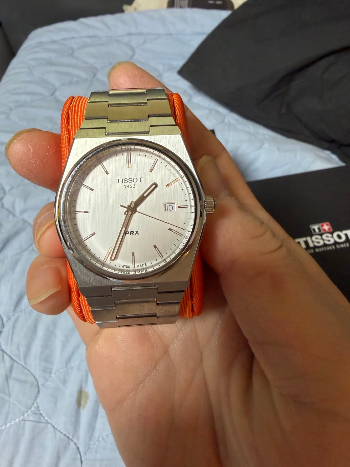 티쏘 PRX 40mm 로즈골드 쿼츠 시계 상품이미지1