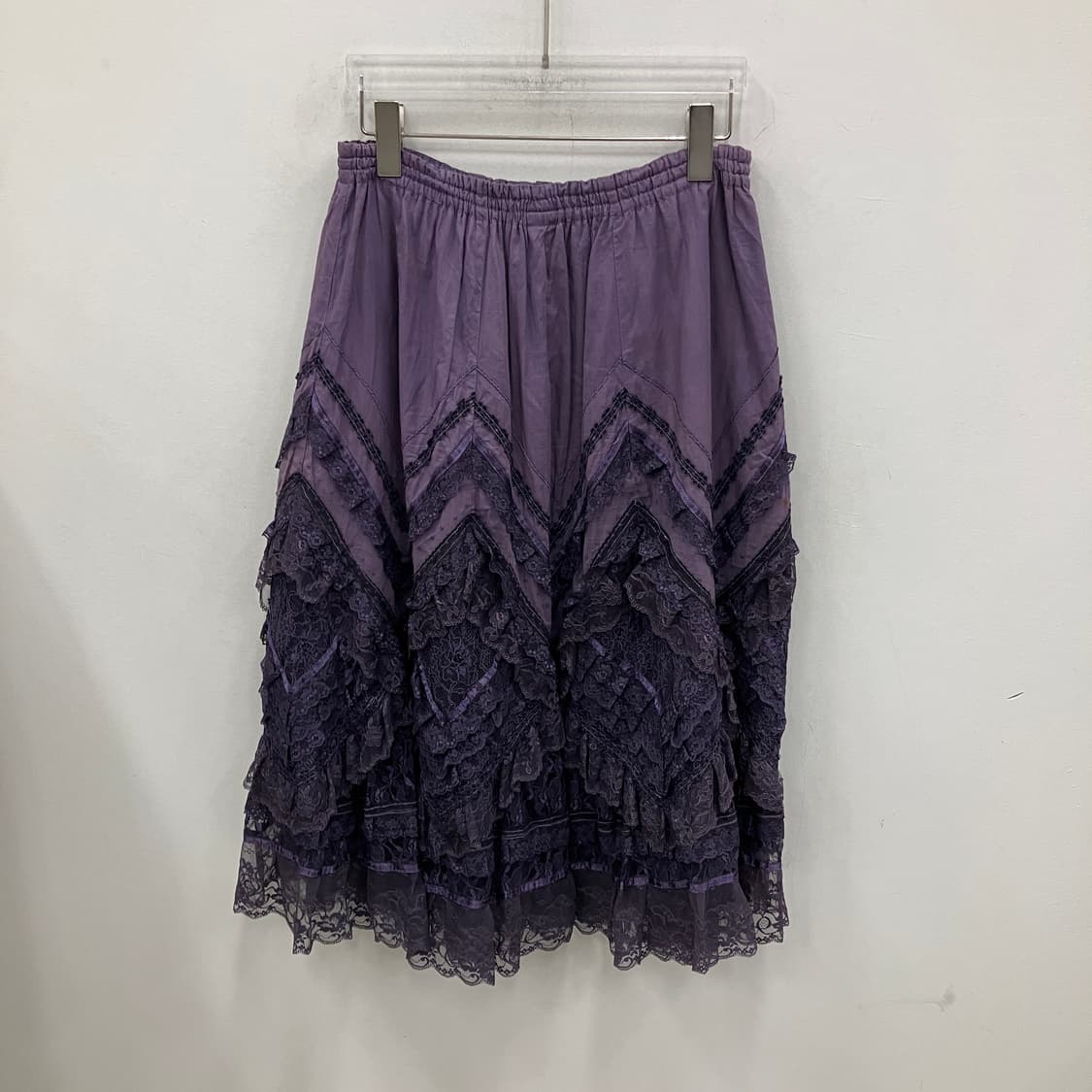 빈티지 레이스 코튼 롱 스커트 상품이미지2