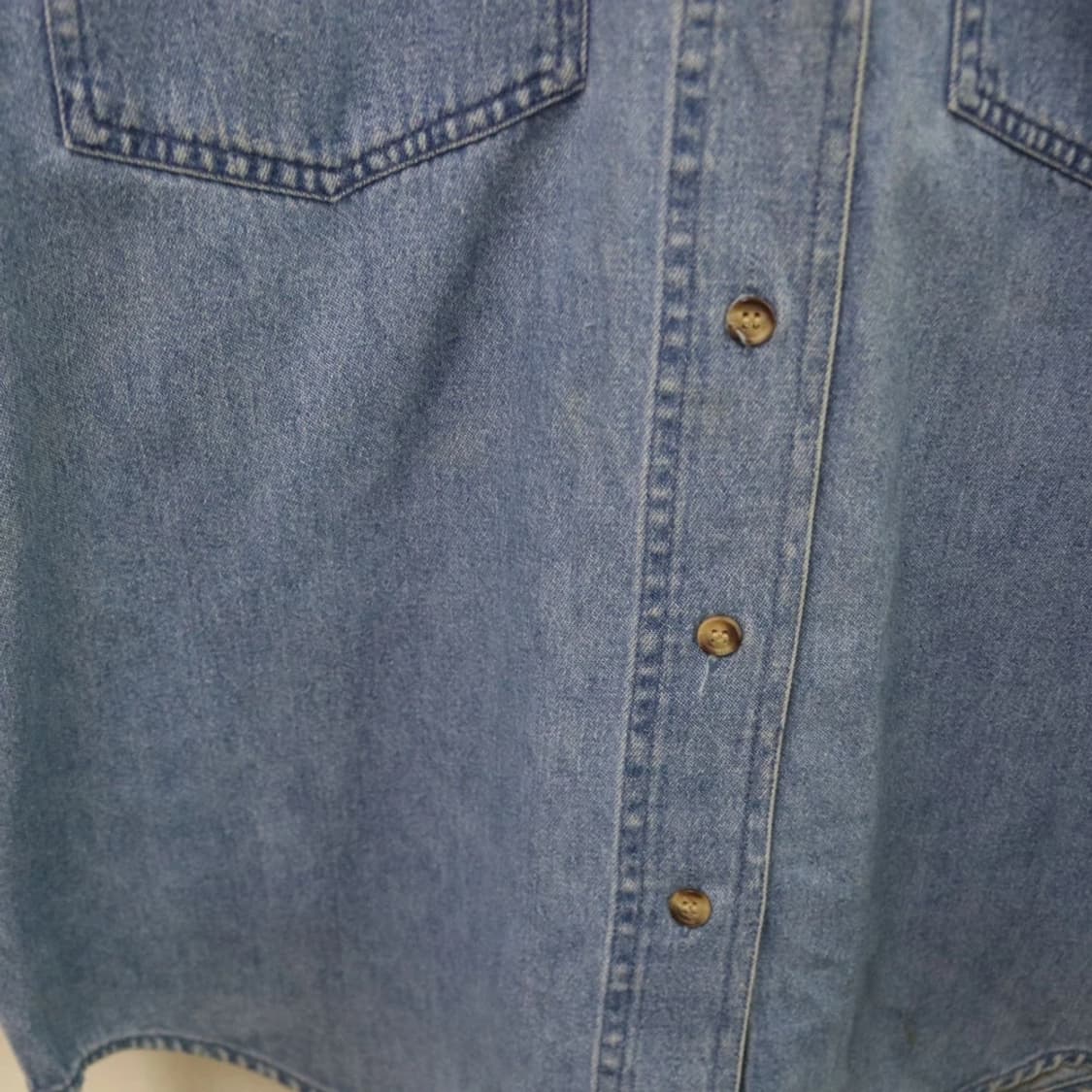 90'S 캠브릿지 자수 데님 셔츠 62234 상품이미지9
