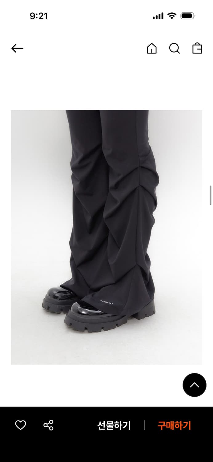 뚜오미오 STRAPPY SKIRT PANTS [BLACK] 상품이미지3