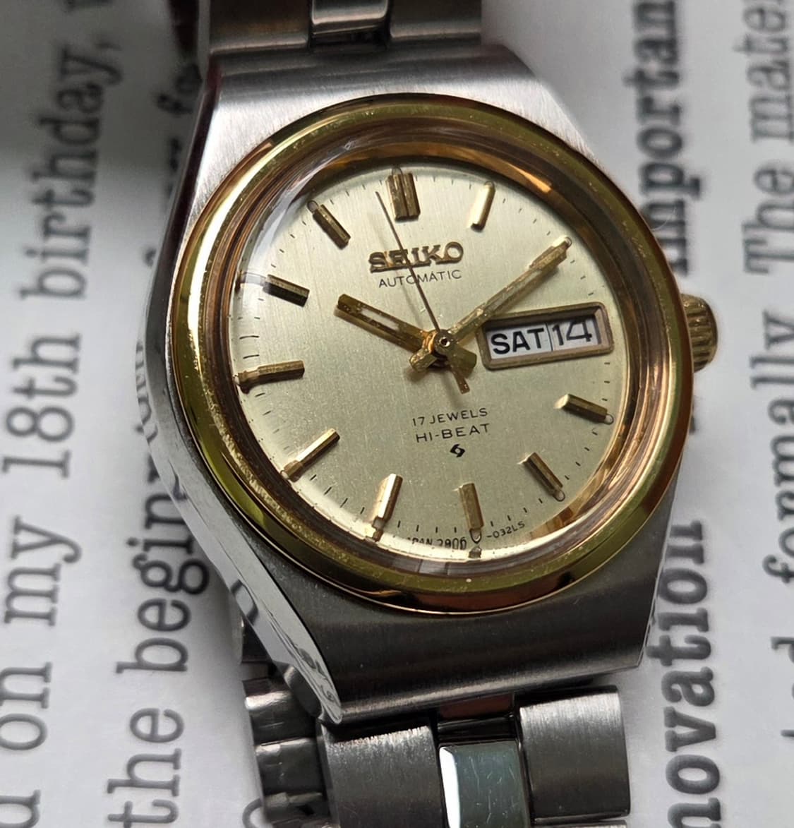 빈티지 세이코 하이비트 샴골판 데이데이트 여성용 브레이슬릿 ver. 상품이미지10