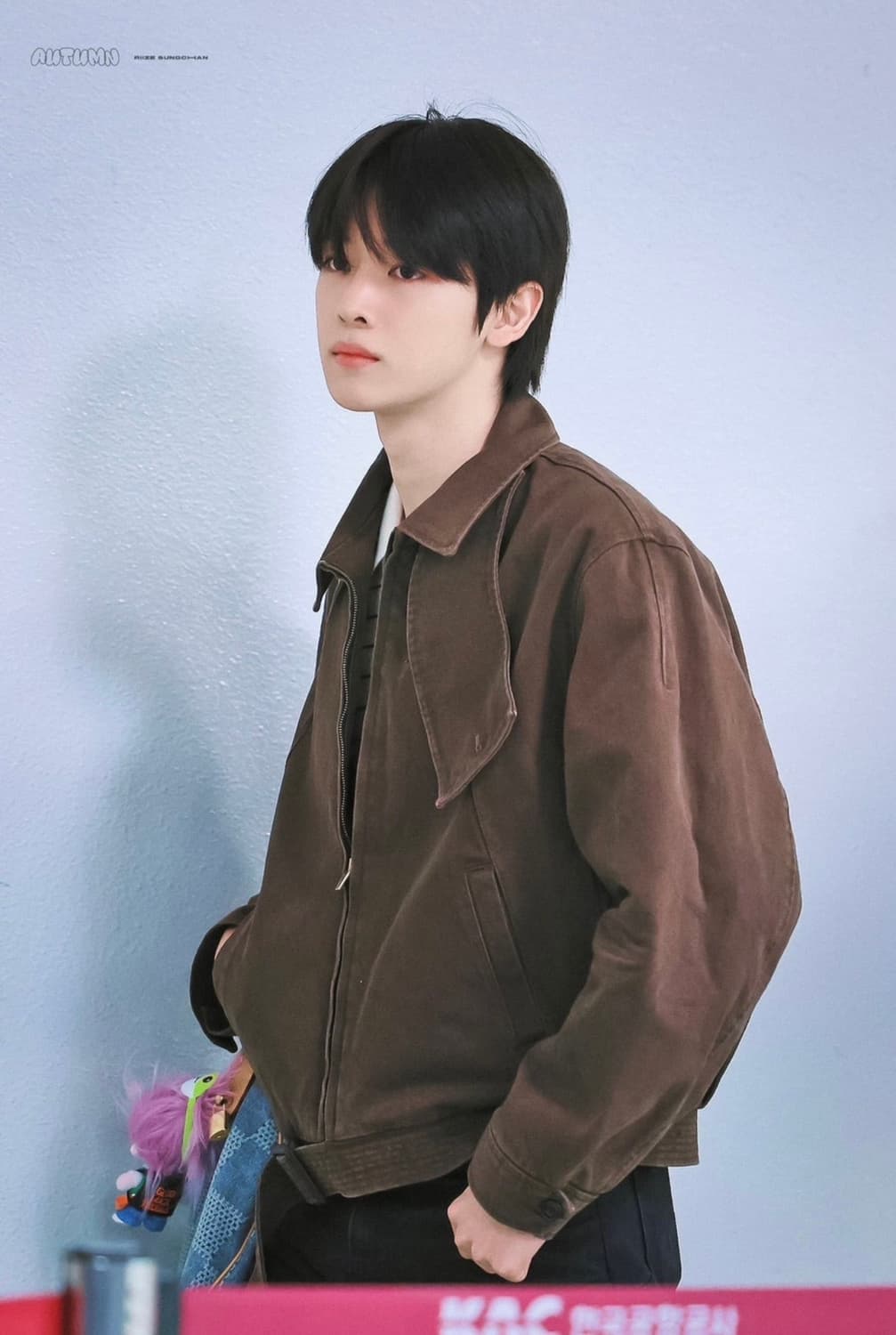 (M)렉토 24FW 빈티지 워시드 헤링턴 점퍼자켓 블루종 브라운 상품이미지7