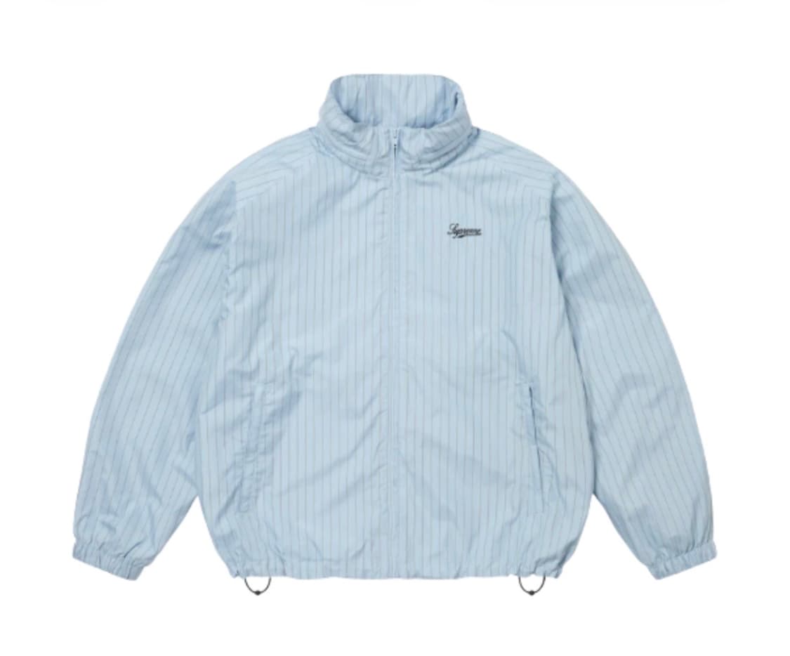 (구매)구매)슈프림 리플렉티브 핀스트라이프 트랙자켓 라이트블루 s 상품이미지1
