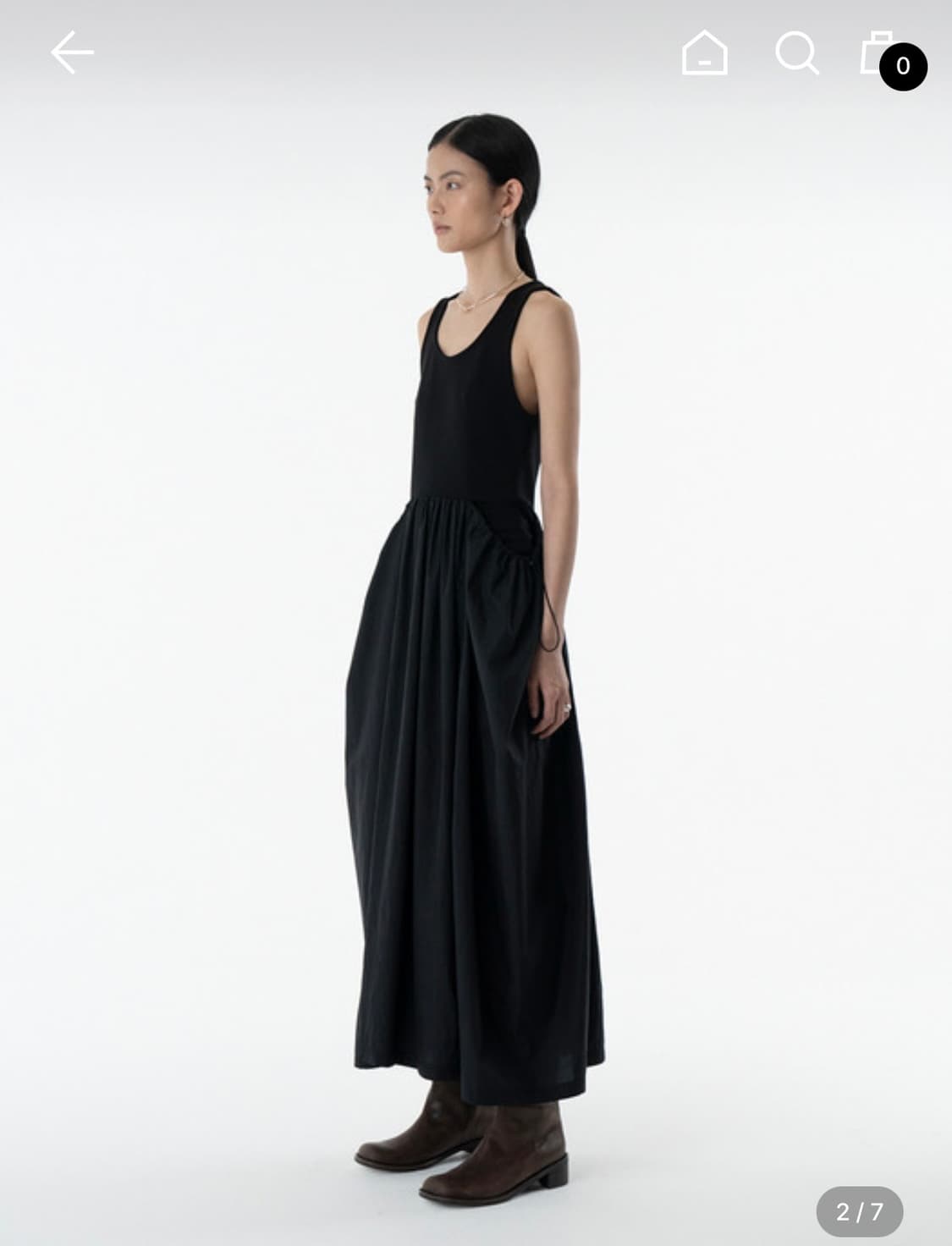 아모멘토 - SHEER JERSEY DRESS(정가 189,000원) 상품이미지2