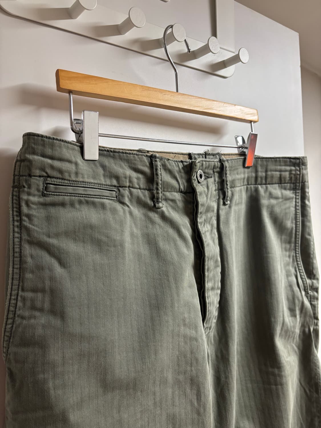 [30X30] RRL 헤링본 트윌 필드 팬츠 올리브 상품이미지4