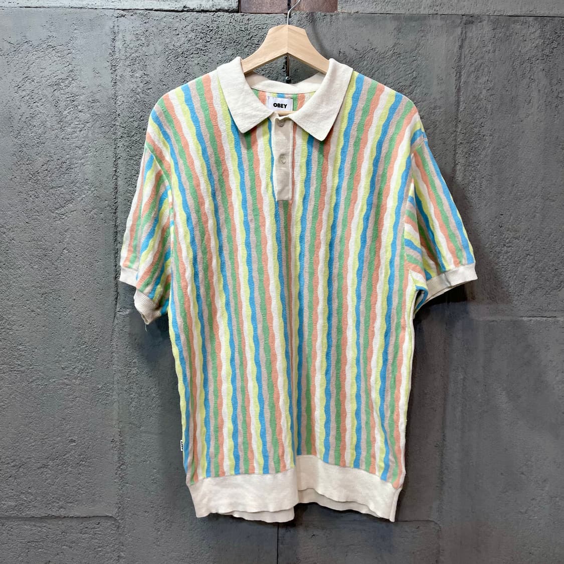 오베이 스트라이프 니트 반팔 상품이미지2