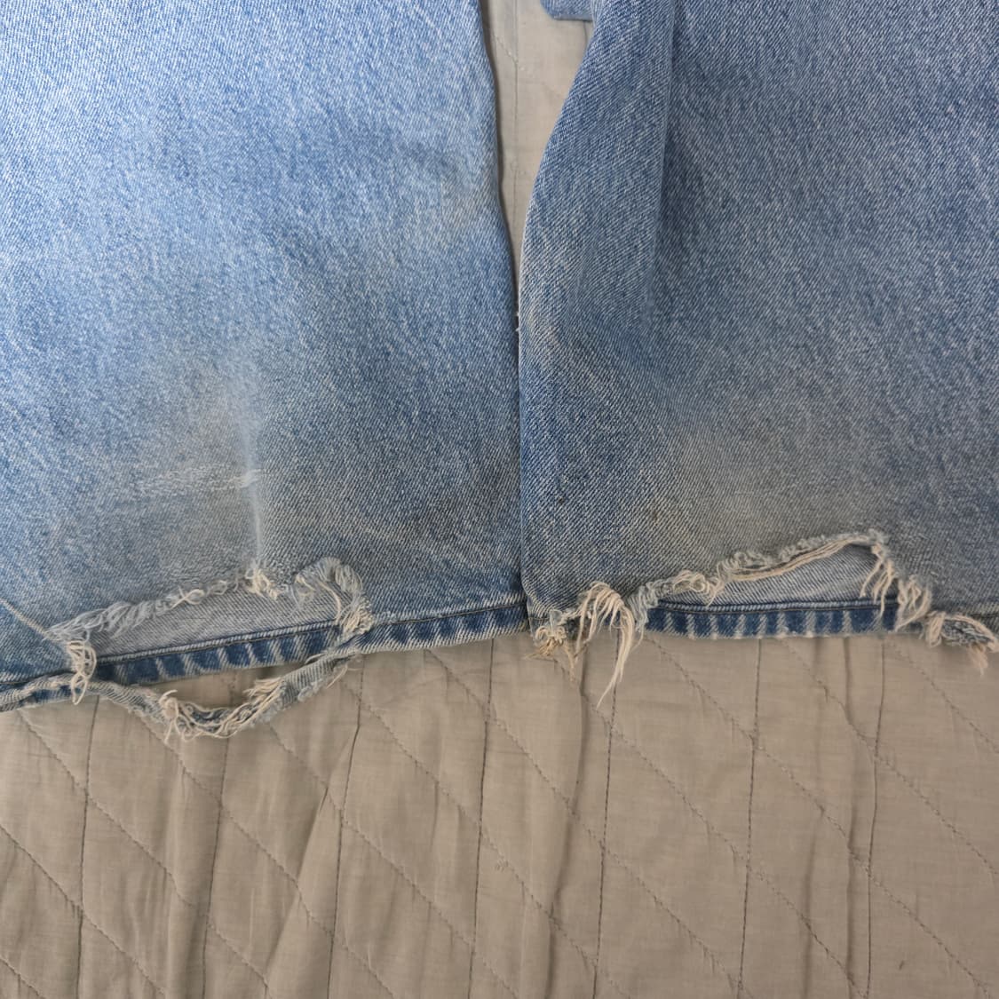 [36X32] 빈티지 칼하트 더블니 B73 DST 데님팬츠 굿페이드 상품이미지7