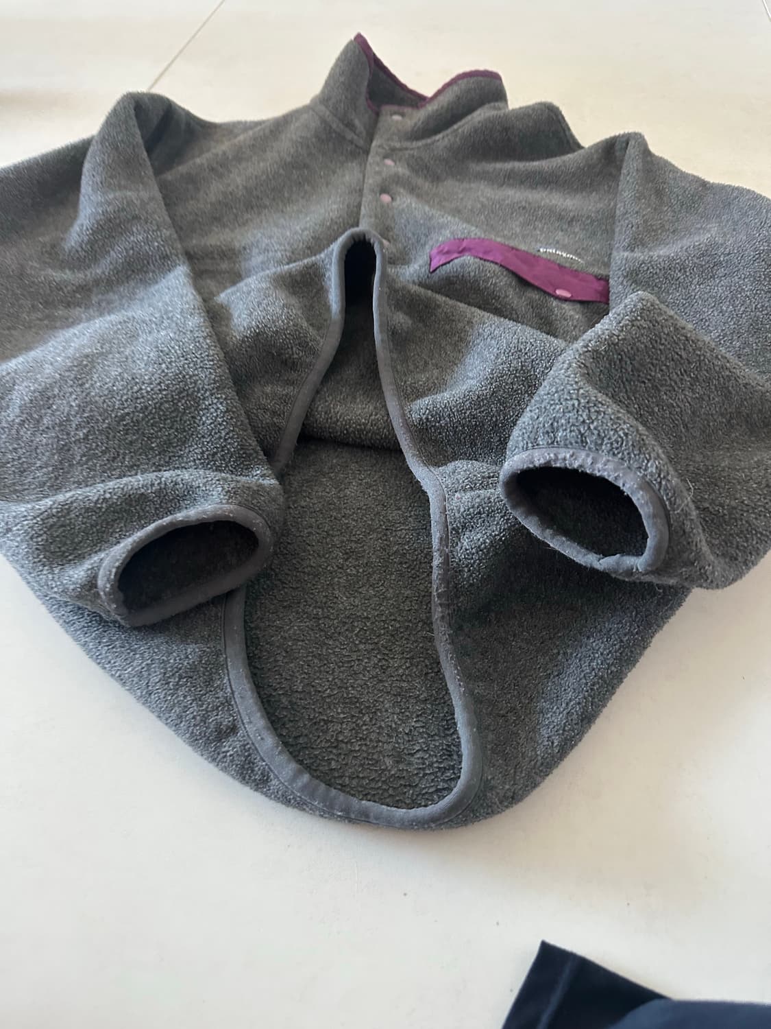 90s 신칠라 그레이 퍼플 M 자메이카 제조 상품이미지2