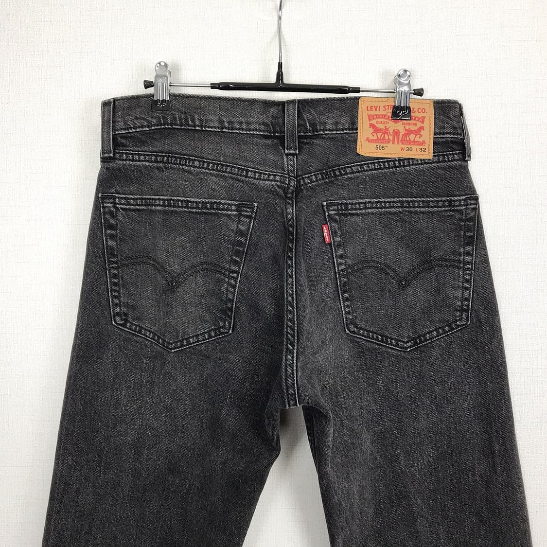 리바이스 levi's 흑청 505 데님 청바지 남성30 상품이미지5