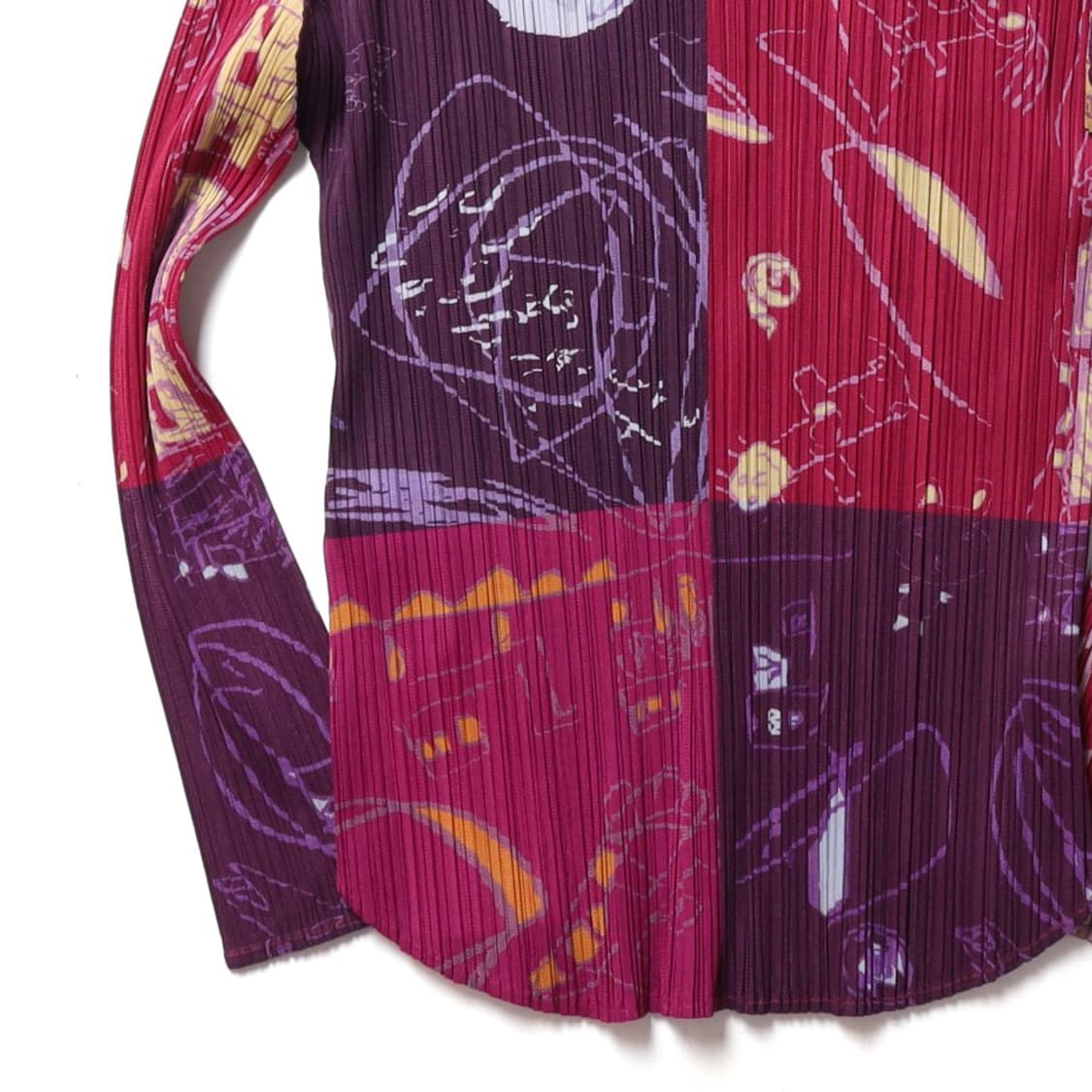 플리츠 플리즈 Pleats Please Pattern Button Jac 상품이미지6