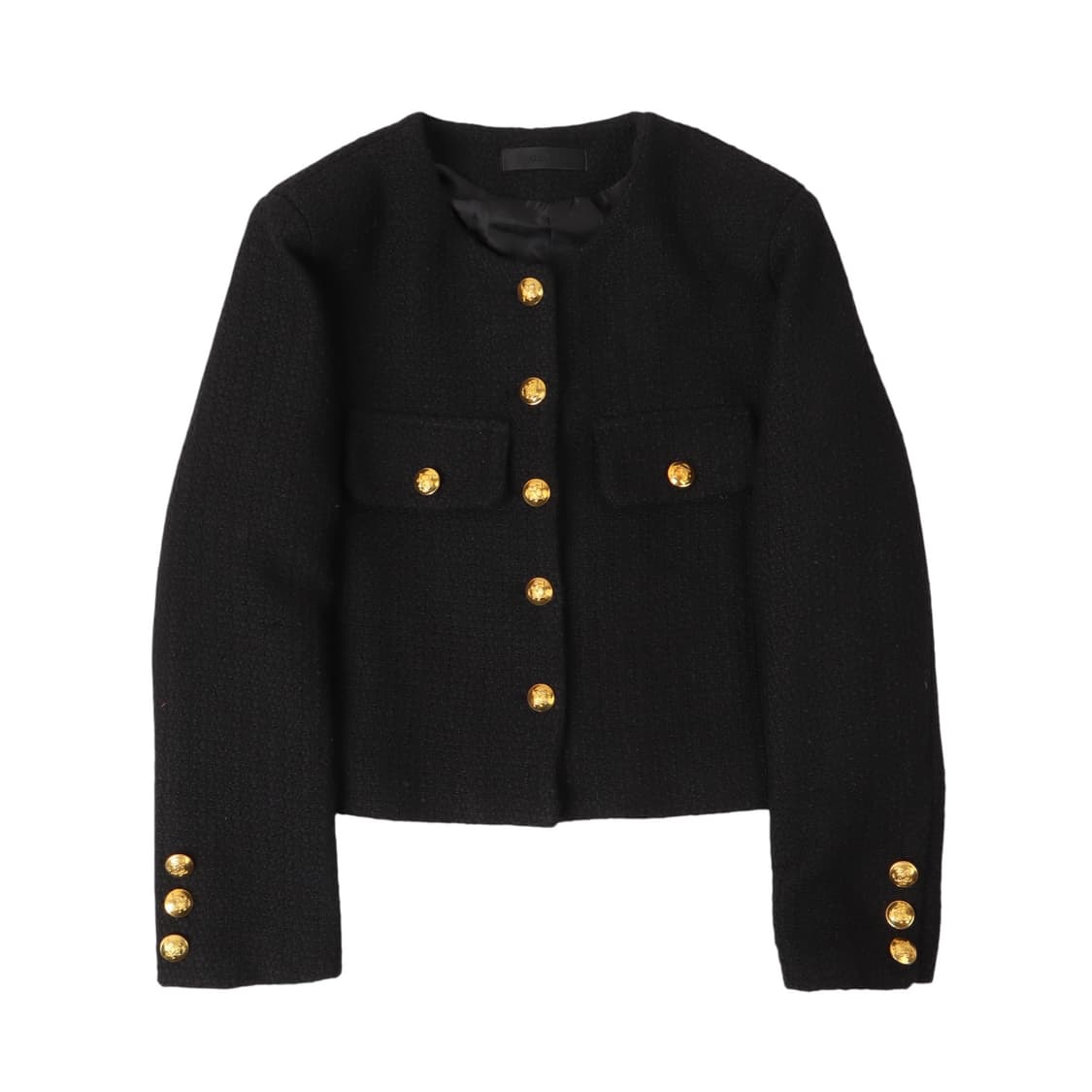 Ozoc 24SS 블랙 트위드 자켓 상품이미지1