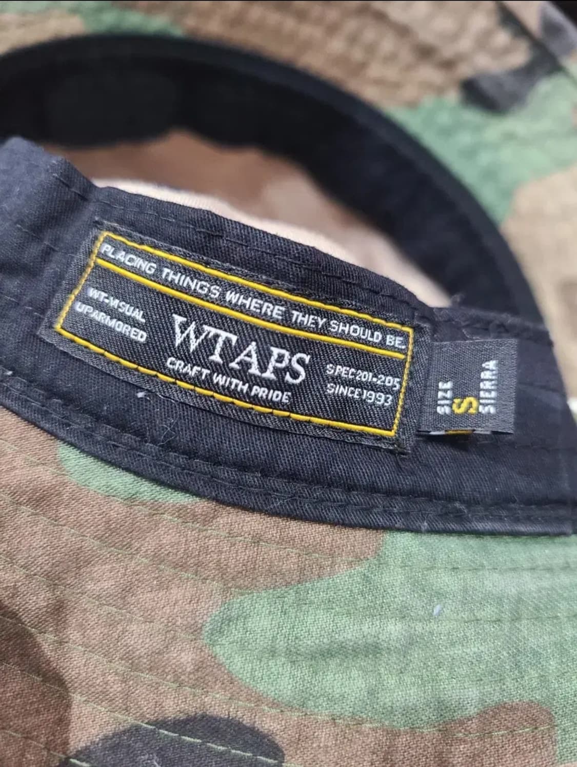 WTAPS 더블텝스 카모플라쥬 버킷햇 상품이미지5