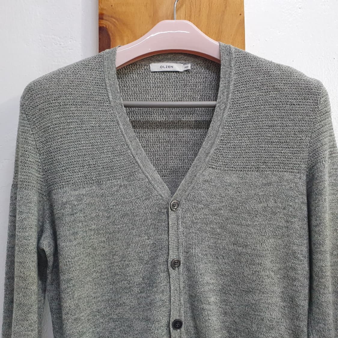 올젠 브이넥 니트카디건(100) 상품이미지2