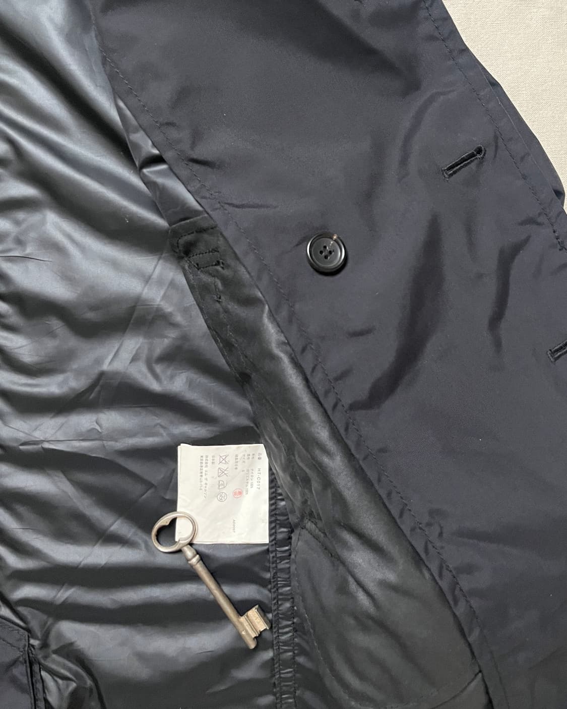 꼼데가르송 옴므 나일론 하프 더블코트 comme des garckns 상품이미지7