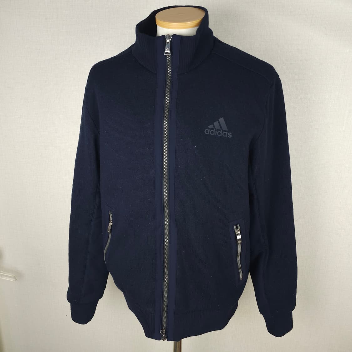 아디다스 방풍 니트집업 남자100사이즈  상품이미지1