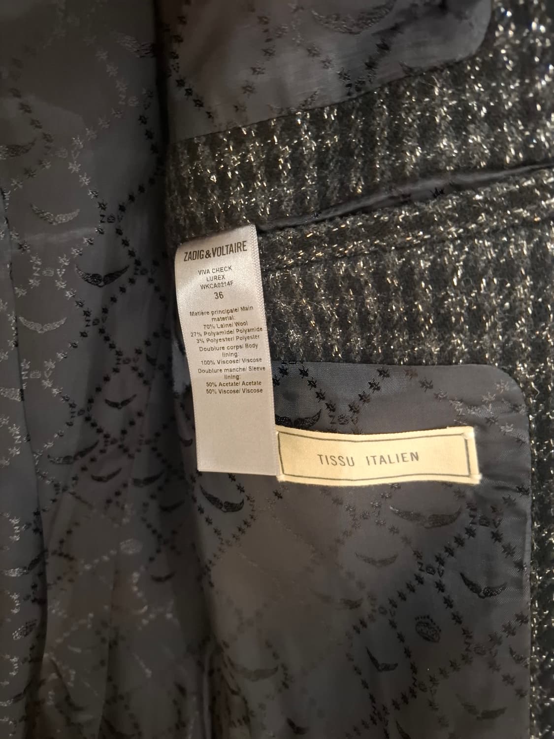 자딕앤볼테르 viva 자켓 36 상품이미지7