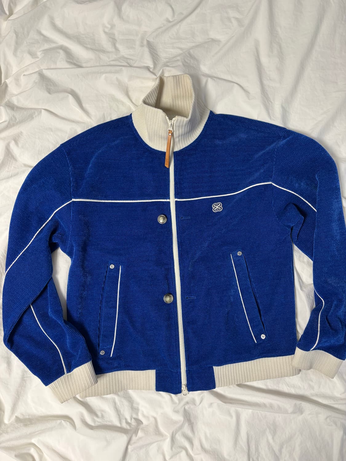 [XL] 세터 하젠 벨루어 숏 트랙 자켓 블루 상품이미지2