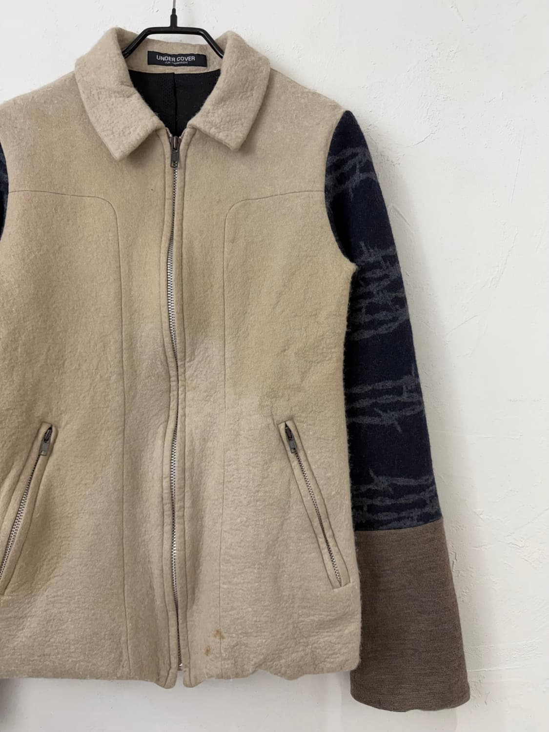 언더커버 96AW 와이어기 축융울 자켓 상품이미지2