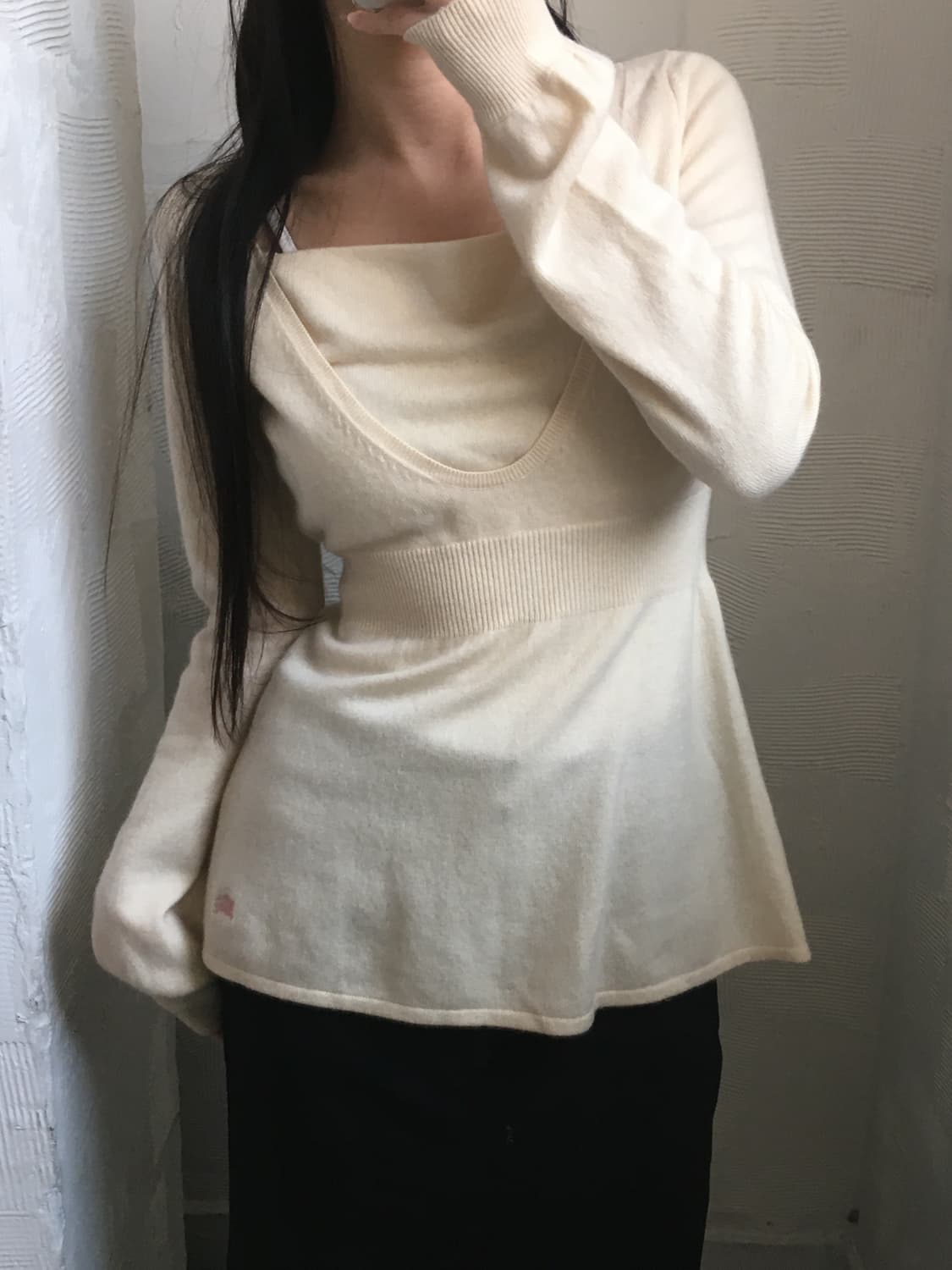 Burberry 버버리 블루라벨 아이보리 니트 상품이미지1