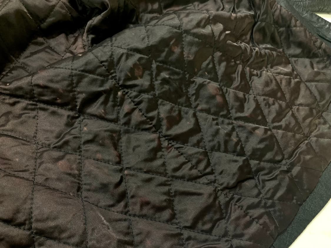 90s 퀼팅 안감 돈피 리얼 레더 코트 자켓 105-110 상품이미지8