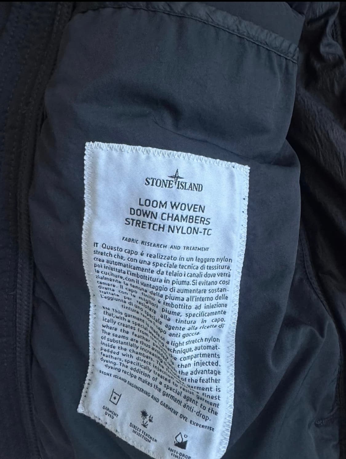 [L] 스톤아일랜드 룸우븐 경량패딩 후드 집업 자켓 봄버 상품이미지4