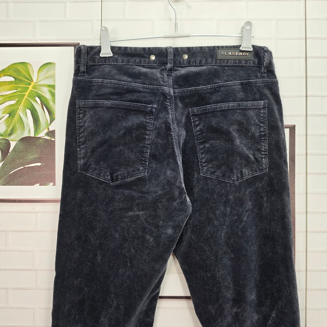 버버리 런던 골지 벨벳 팬츠 바지 슬랙스 30~31사이즈 상품이미지5