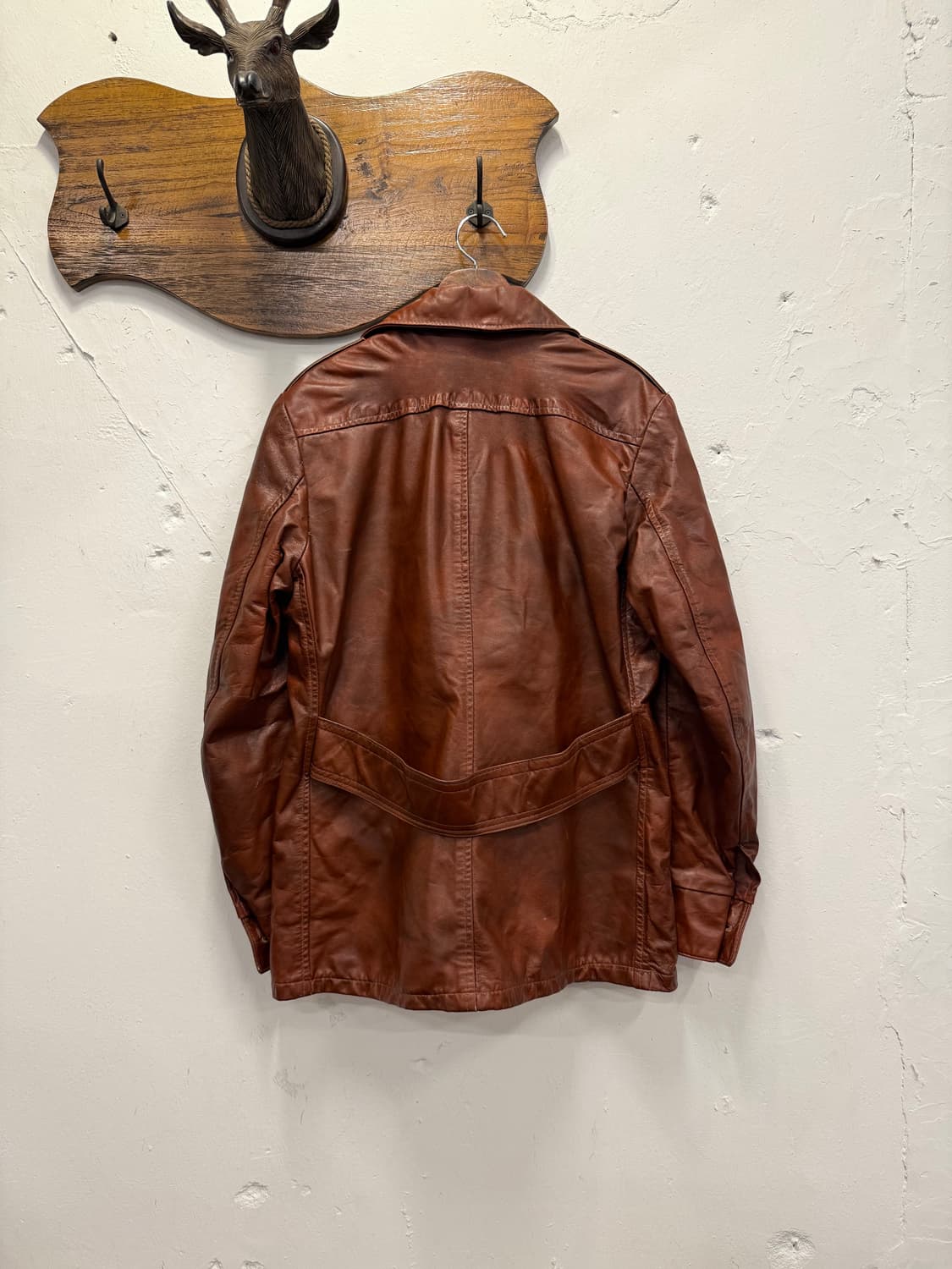 (L) 70s Sears Genuine Leather Field Jack 상품이미지7