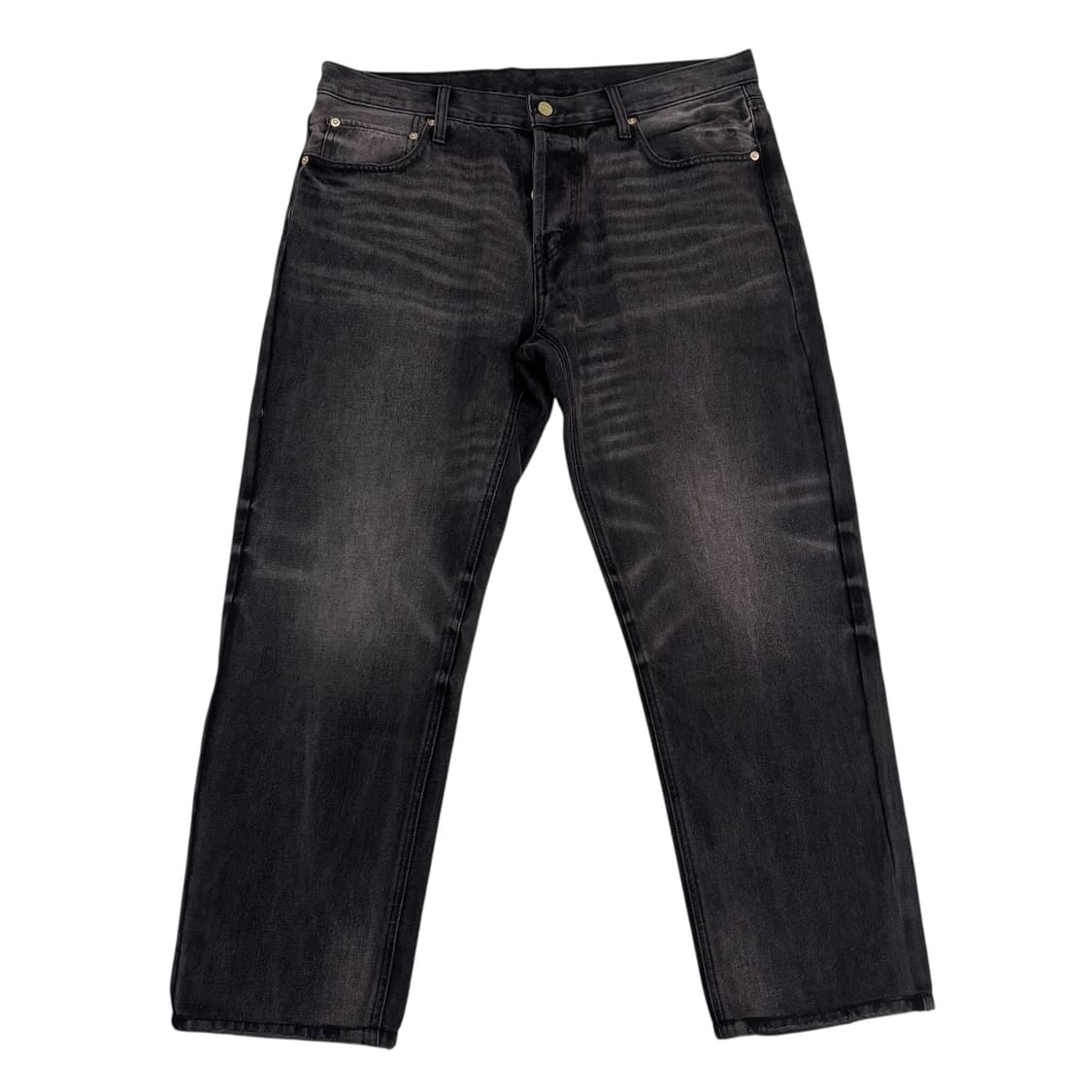 에센셜 흑청 워시드 데님 팬츠 상품이미지1