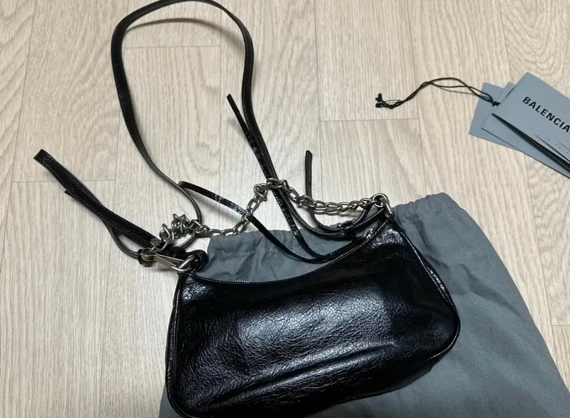 발렌시아가 르 카골 체인 미니백 블랙, Balenciaga 상품이미지4