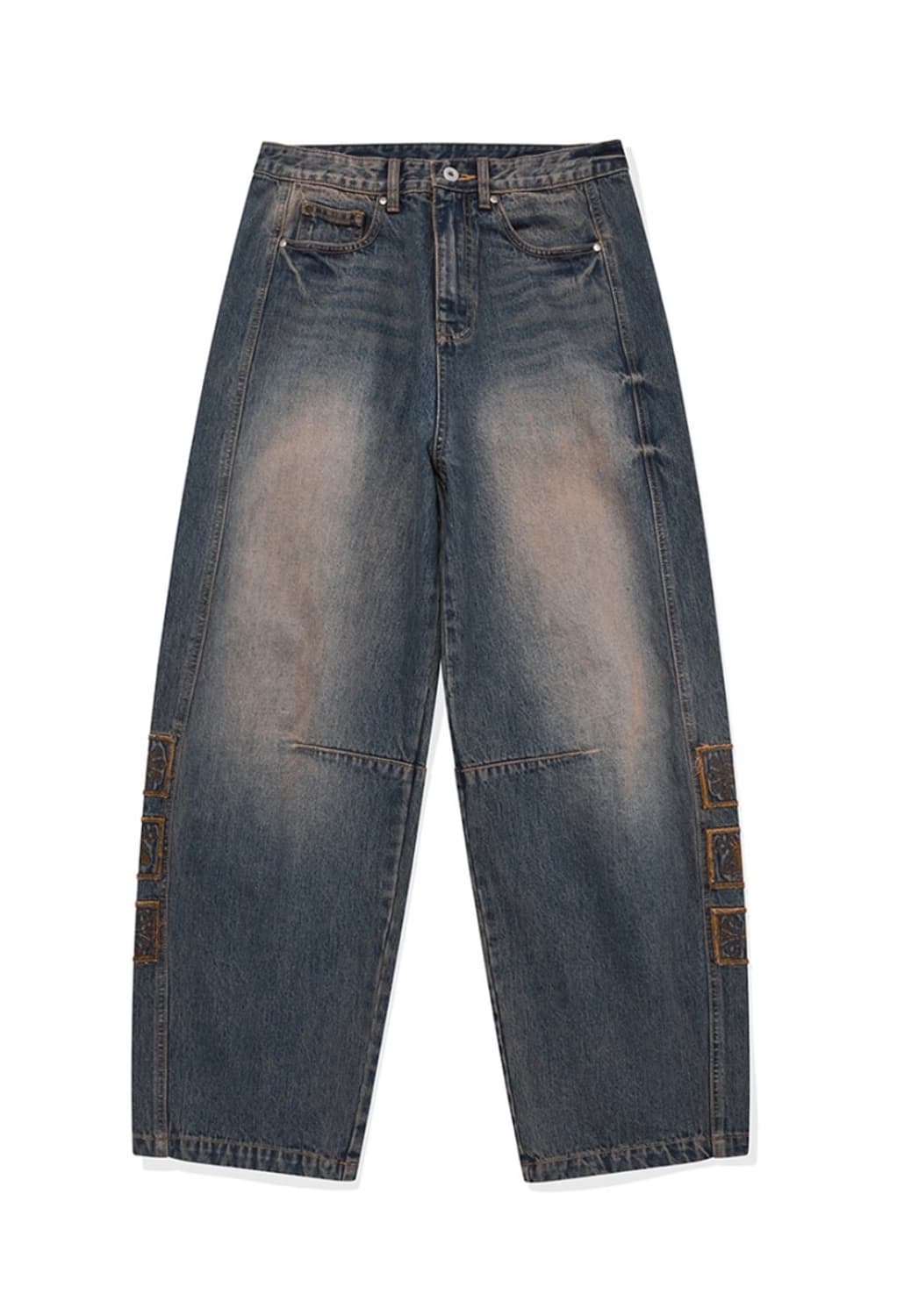 카락터 Vintage Emblem  데님 팬츠 상품이미지1