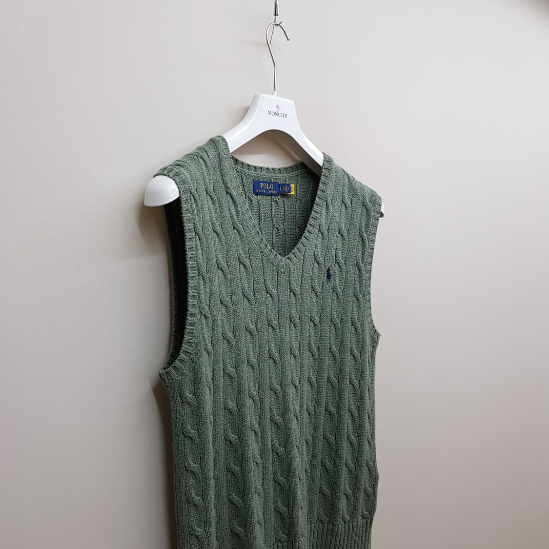 폴로 랄프로렌 케이블 니트 베스트 S사이즈 상품이미지3