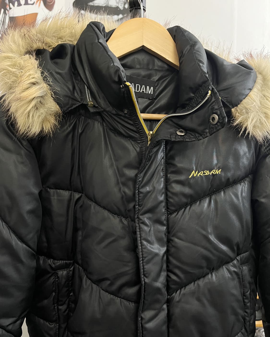 올드 빈티지 퍼 크롭 패딩 점퍼 상품이미지6