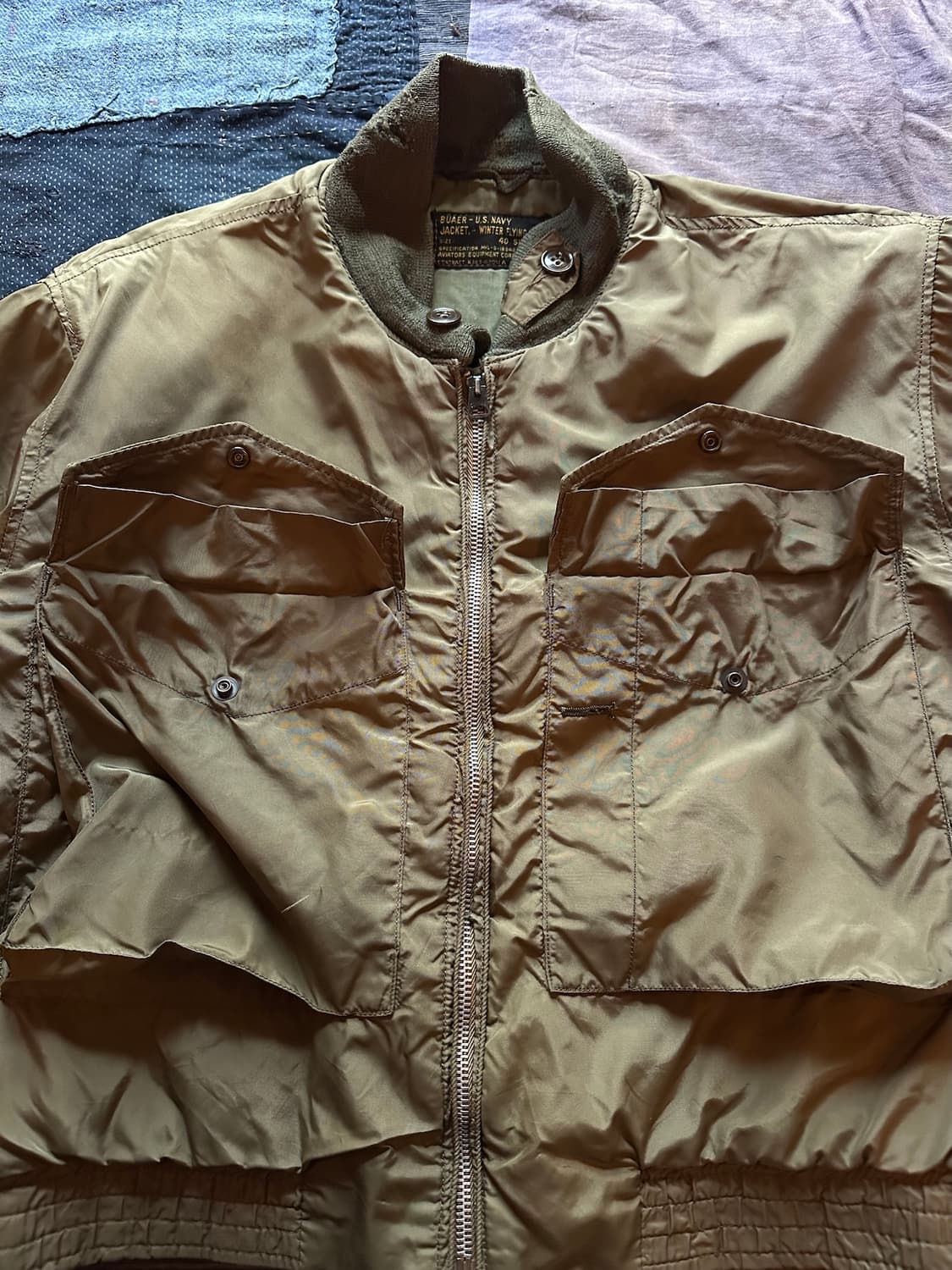 60s USN B타입 G-8 Wep 빈티지 밀리터리 웹 자켓 (버즈릭슨) 상품이미지5