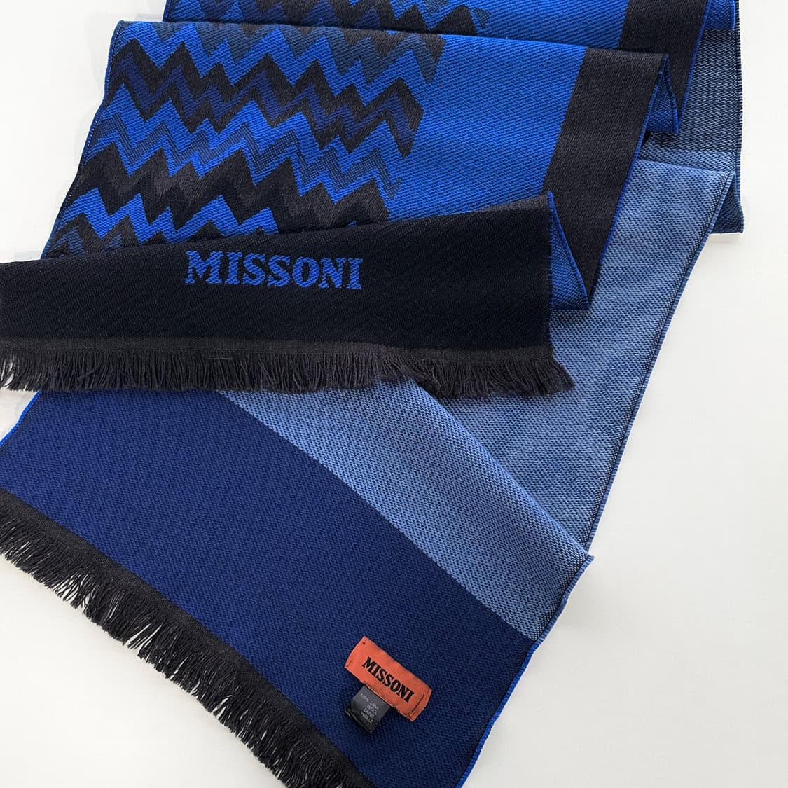 미쏘니 패턴 로고 울 머플러 상품이미지2