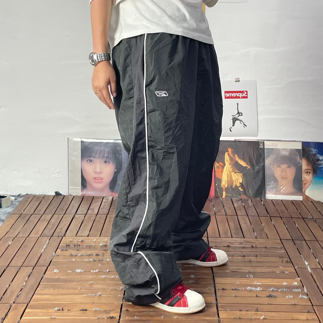 [XL]REEBOK 리복 올드스쿨 나일론 트레이닝 팬츠 상품이미지2