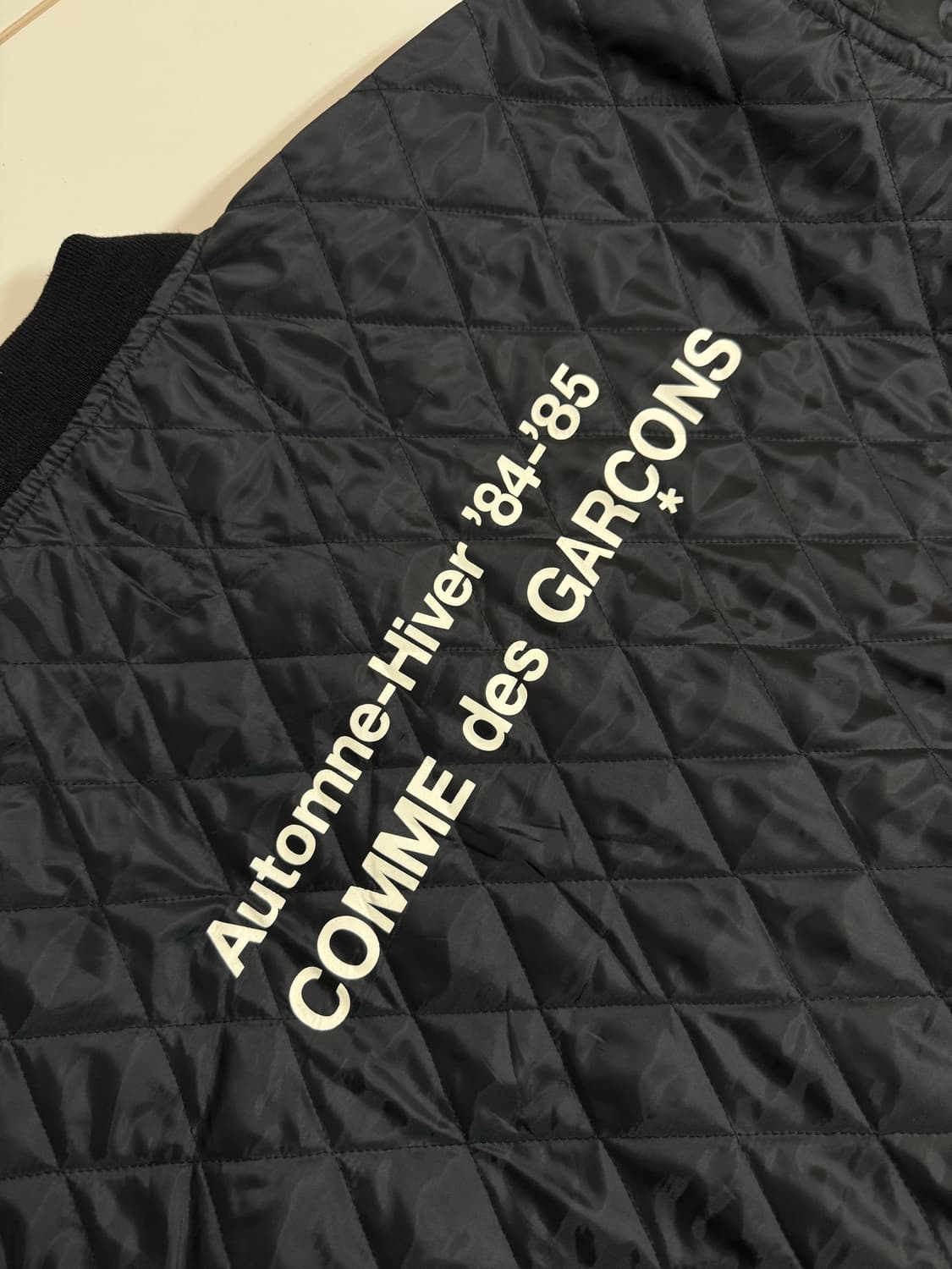 꼼데가르송 스태프 퀄팅 봄버자켓 XL 상품이미지8