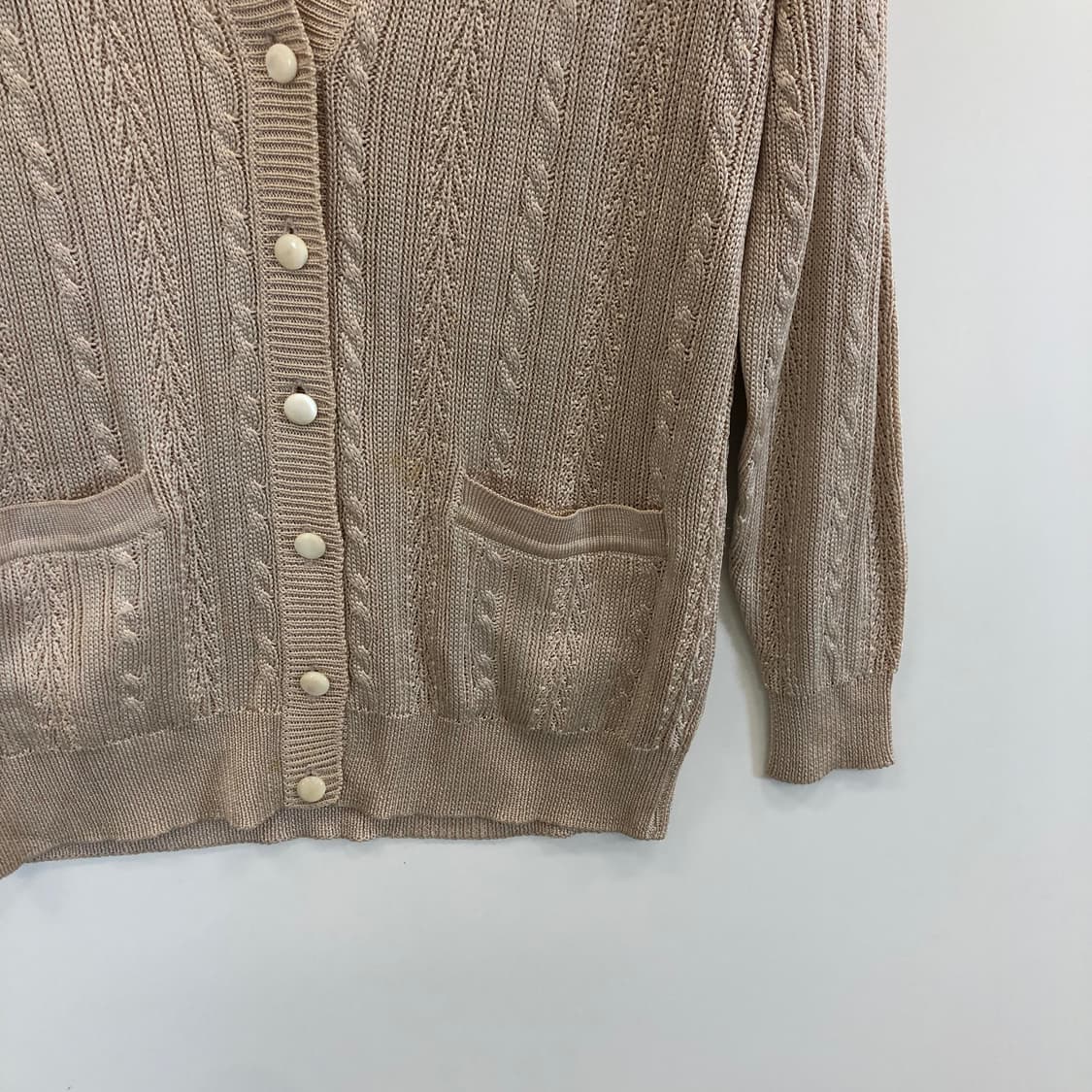 꼼사 데 모드 JPN 케이블 코튼 가디건 M 상품이미지3