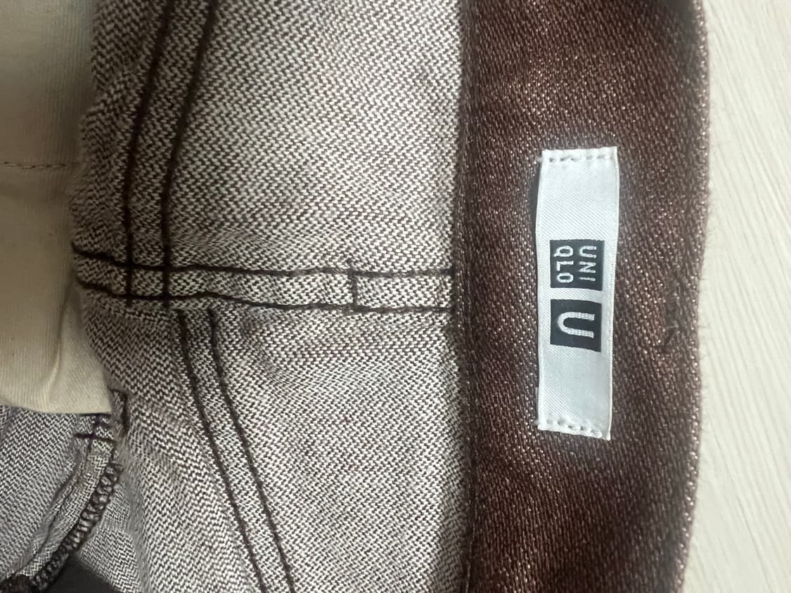 Uniqlo U/하이라이즈 보이프렌드진 다크브라운/27 상품이미지5