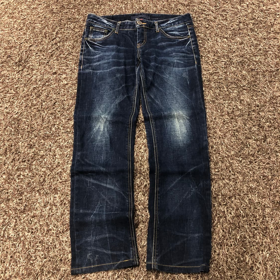 에비수 워싱 포켓 로고 데님 팬츠 상품이미지4