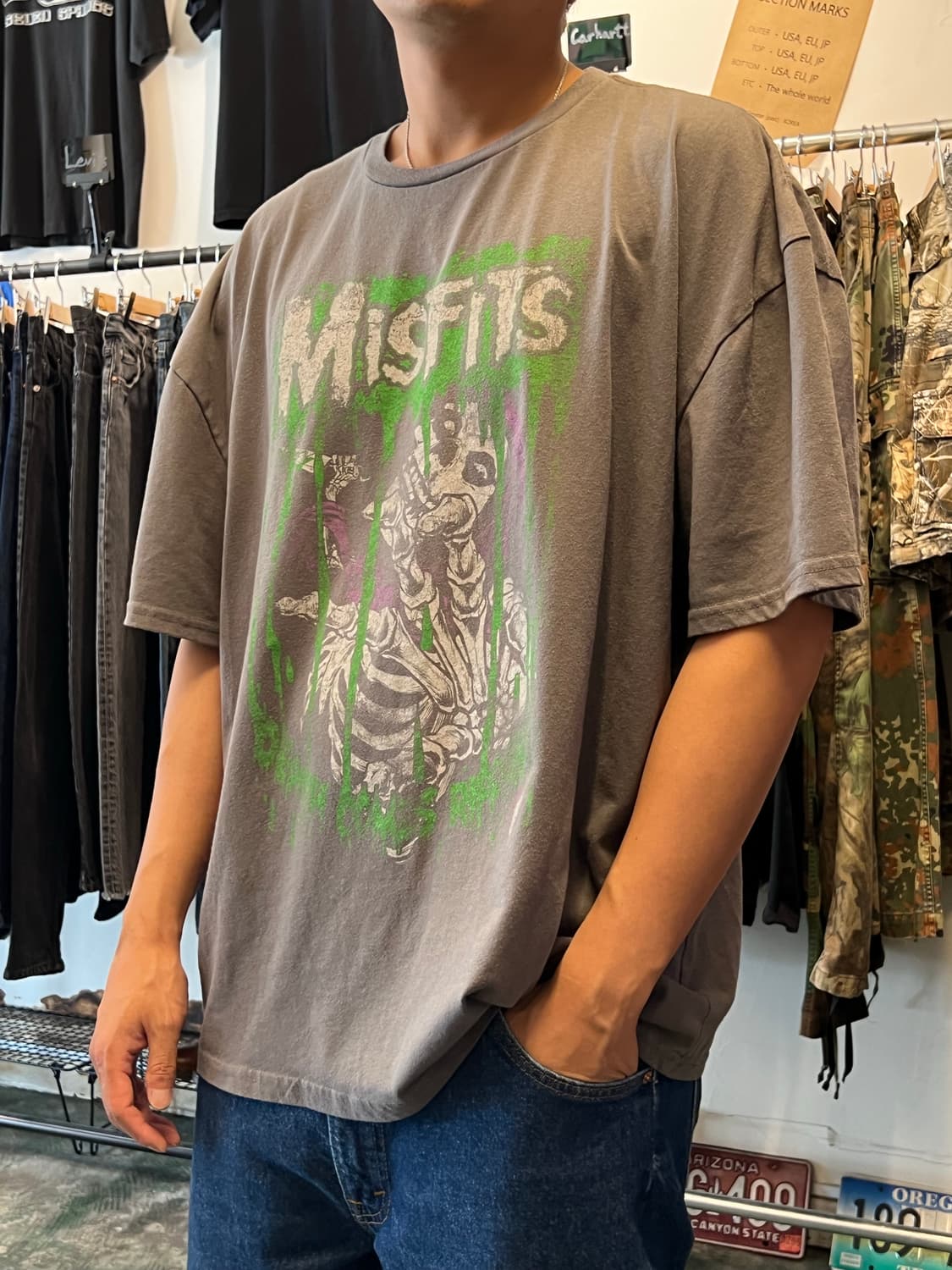 [2XL] 미스핏츠 스컬 그래픽 오피셜 밴드티 머천다이즈 상품이미지2