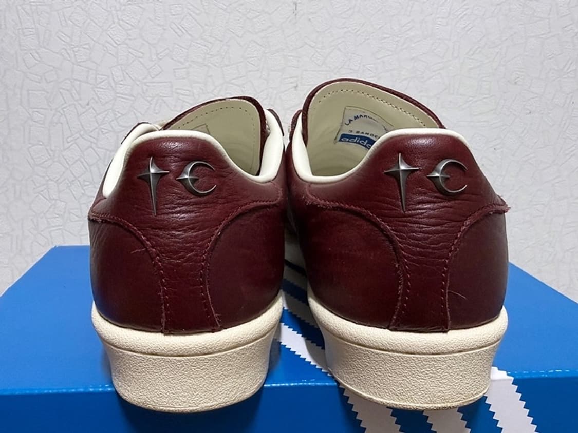 아디다스X떠그클럽 슈퍼스타 빈티지 판매합니다. [버건디/260mm] 상품이미지4