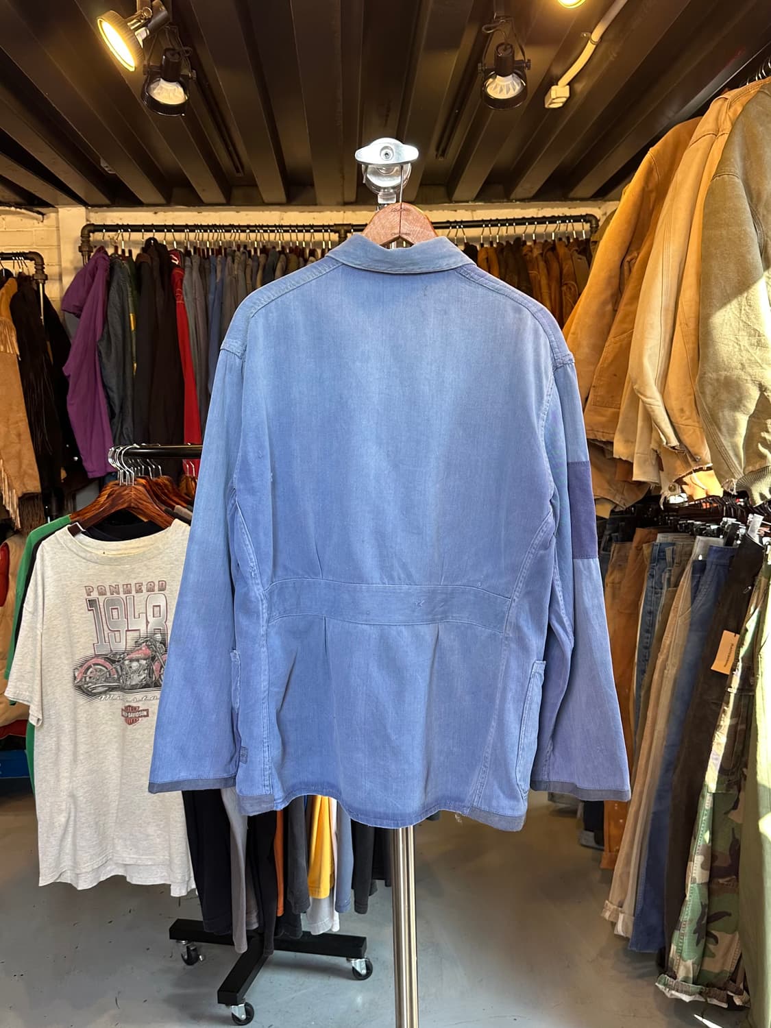 프렌치워크웨어 페이드 패치워크 프렌치 워크자켓 상품이미지2