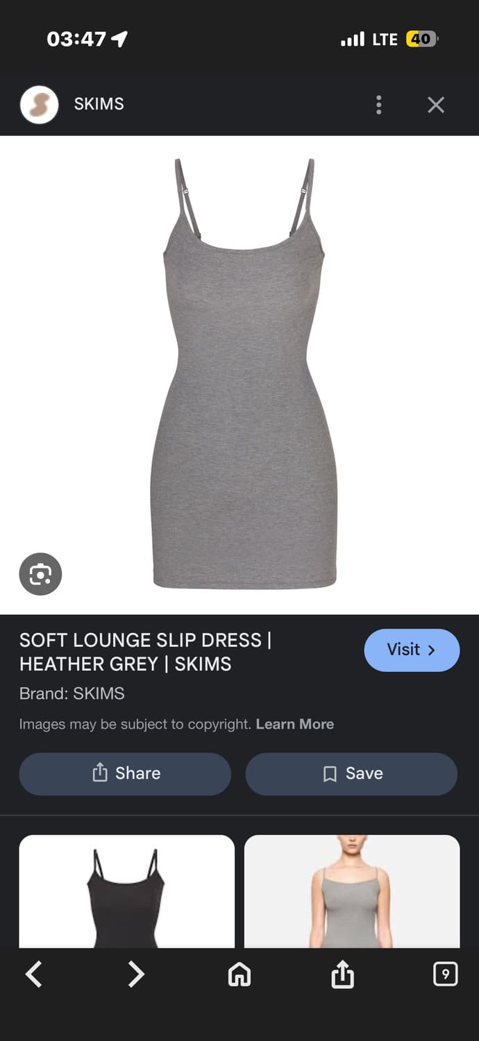 SKIMS 소프트 라운지 슬립 드레스 XS (새상품) 상품이미지1