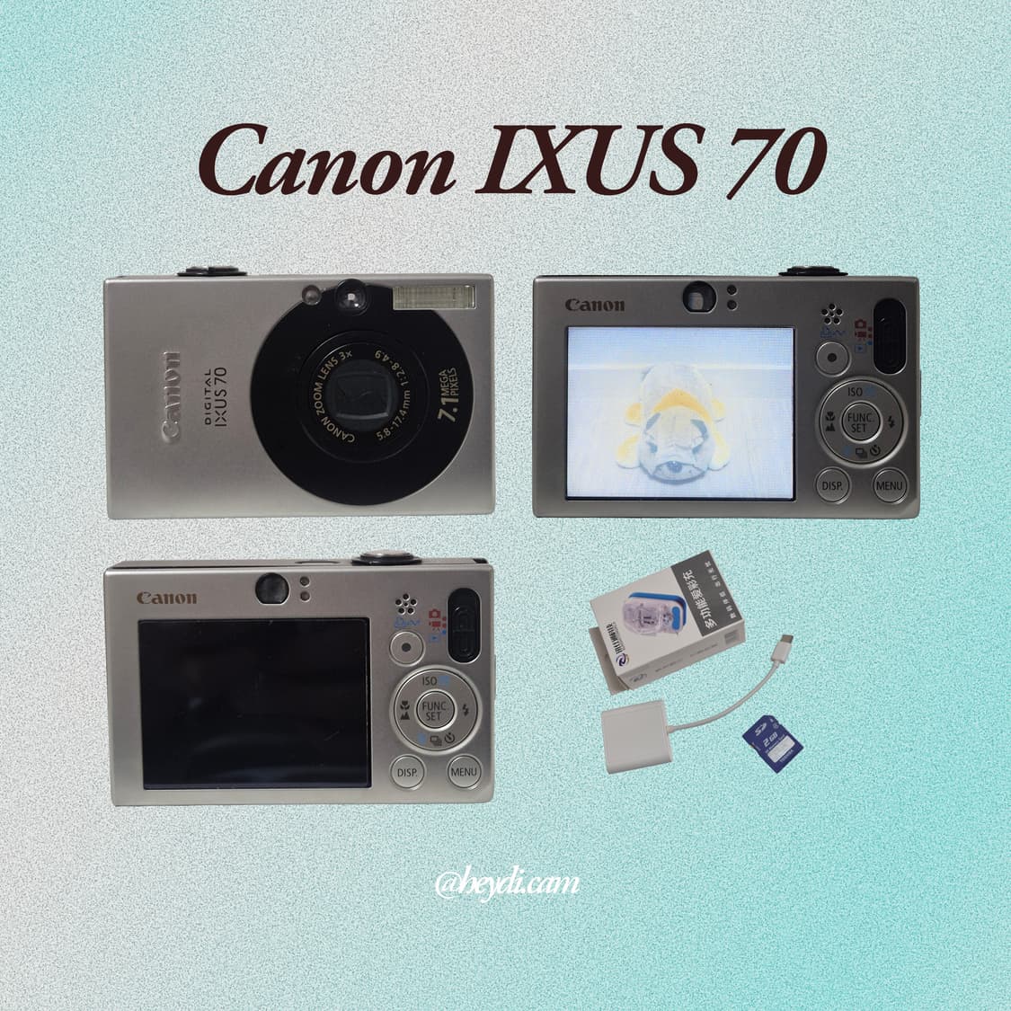 (강민경 아이브 리즈 은채) 캐논 ixus70(SD1000, IXY10) 상품이미지2