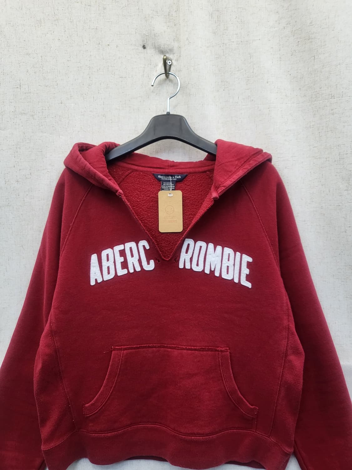 아베크롬비 레드 후드티 상품이미지3