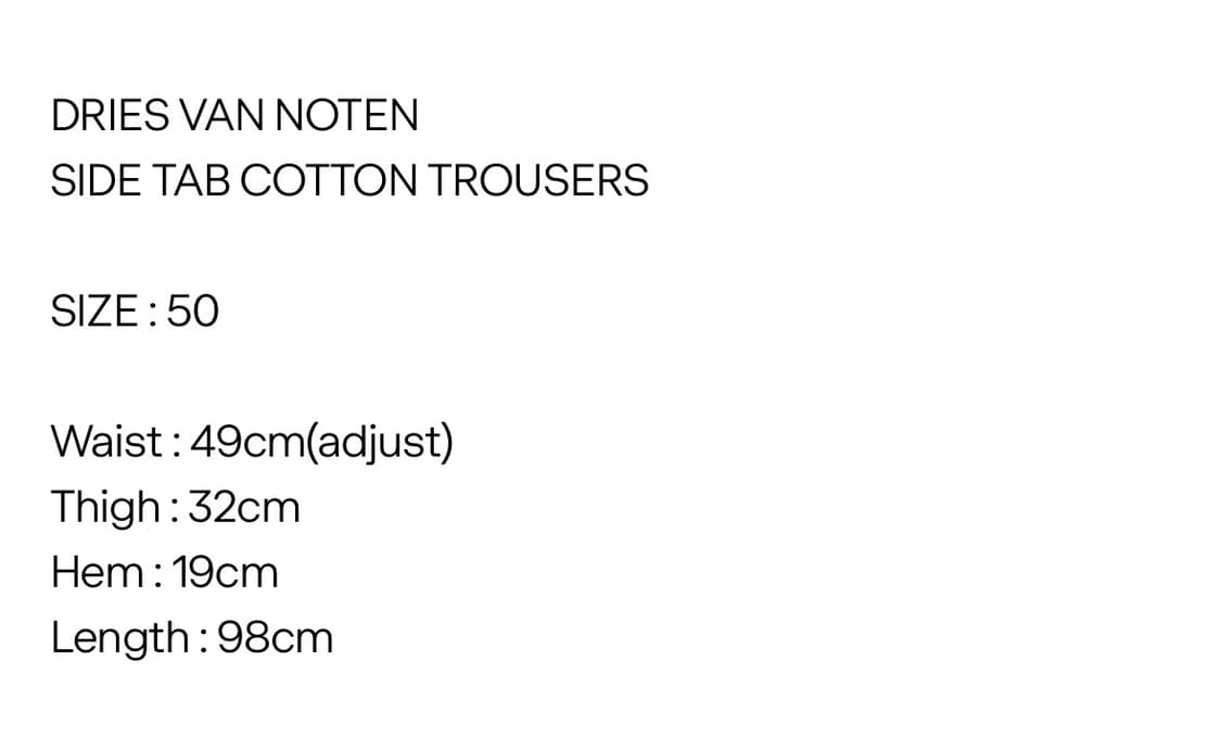 SIDE TAB COTTON TROUSERS 상품이미지3