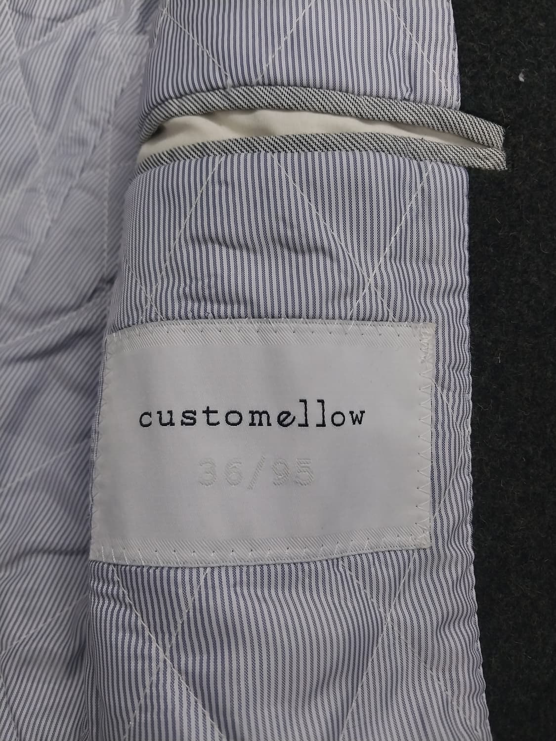 커스텀멜로우 양가죽배색 진카키울코트 95 상품이미지6