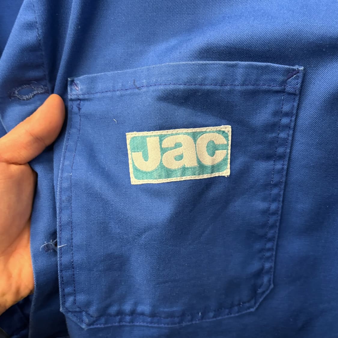 70s 소노르코 프렌치워크자켓 코튼트윌 패치포켓 사선스티치 N674 상품이미지5