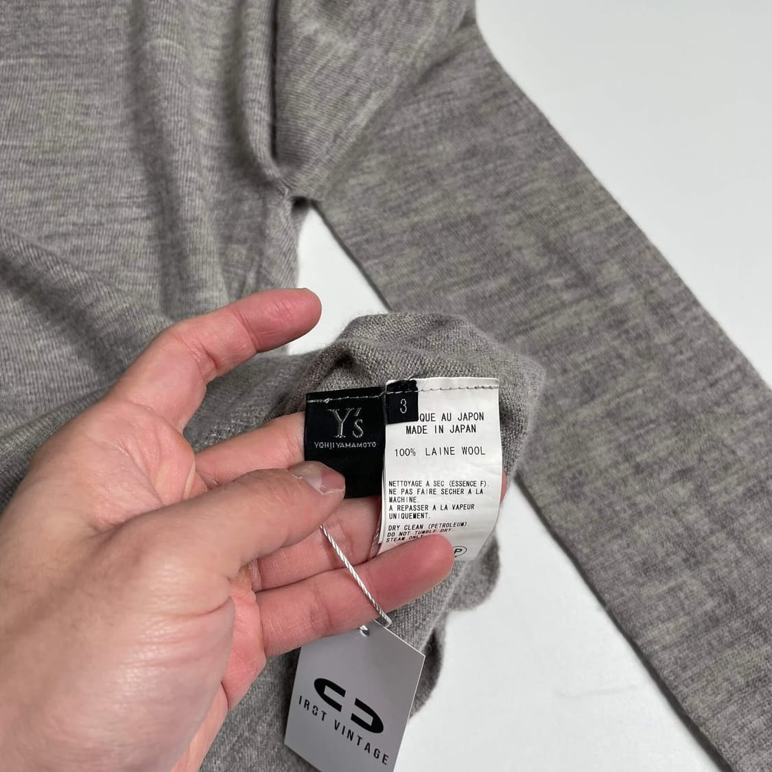 Y's 서클 패턴 울 100 니트 상품이미지8