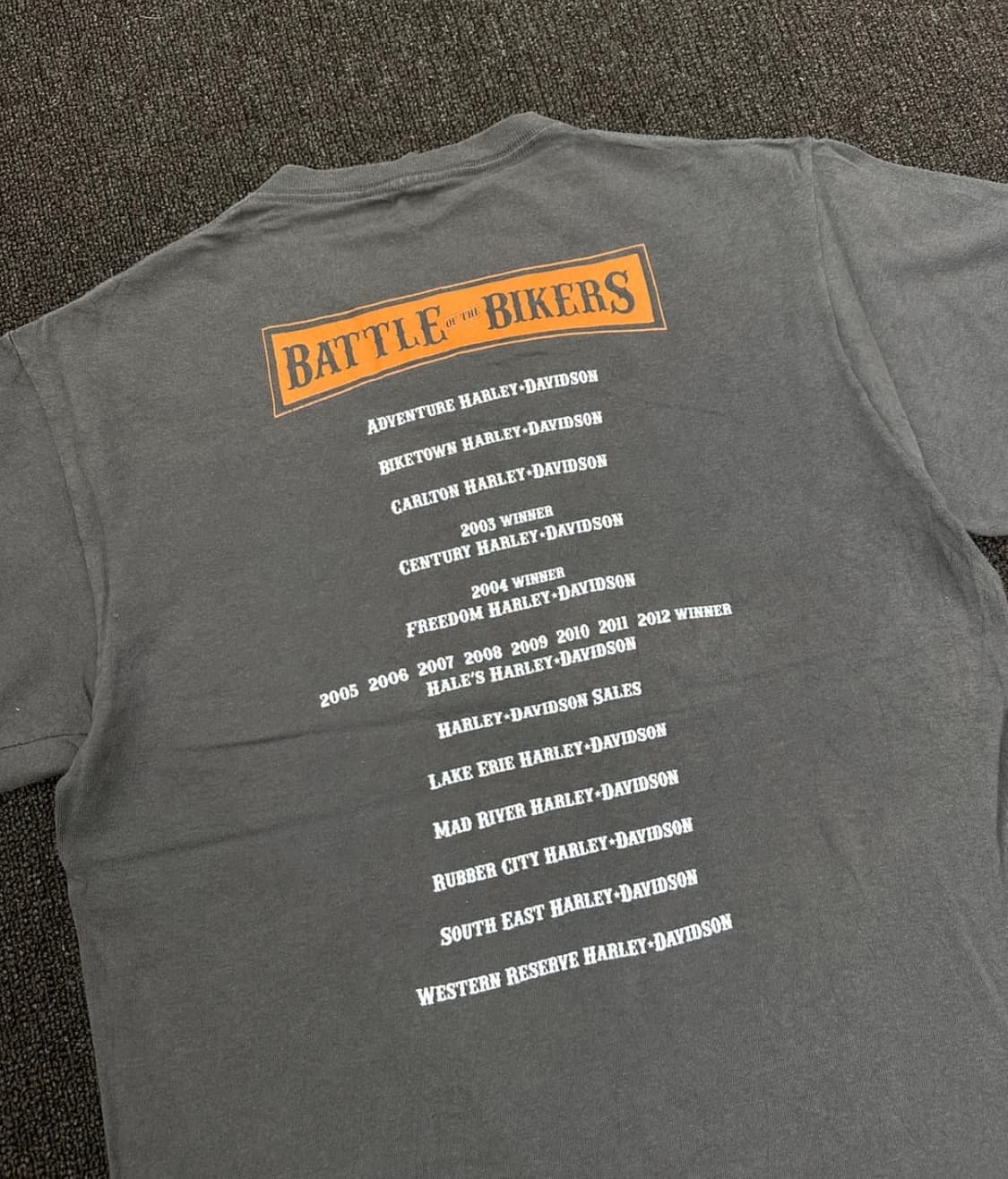 S) 할리데이비슨 프린팅 빈티지 반팔 티셔츠 상품이미지5